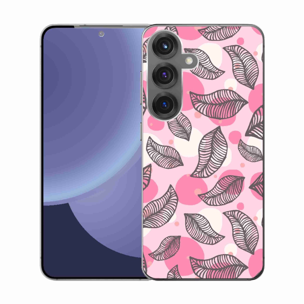 Gél borítás mmCase Samsung Galaxy S25 készülékhez - rajzfilmes hulló levelek