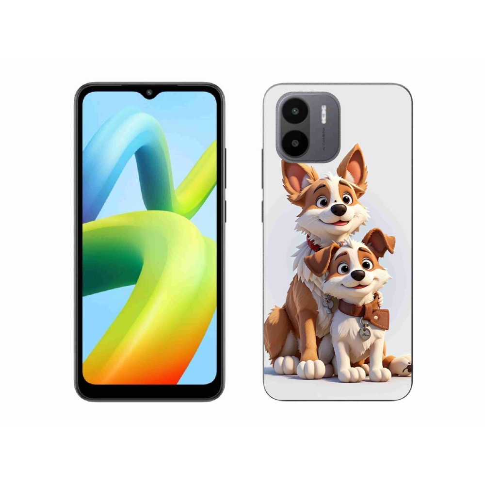 Gél borító mmCase a Xiaomi Redmi A1/Redmi A2 - rajz kutyákhoz