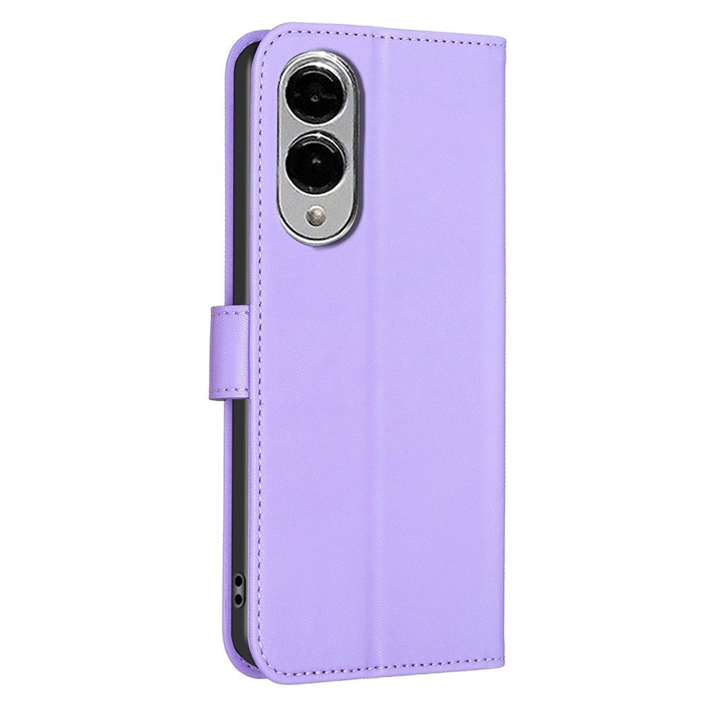 Clover könyv tok Samsung Galaxy S25 Edge készülékhez - lila