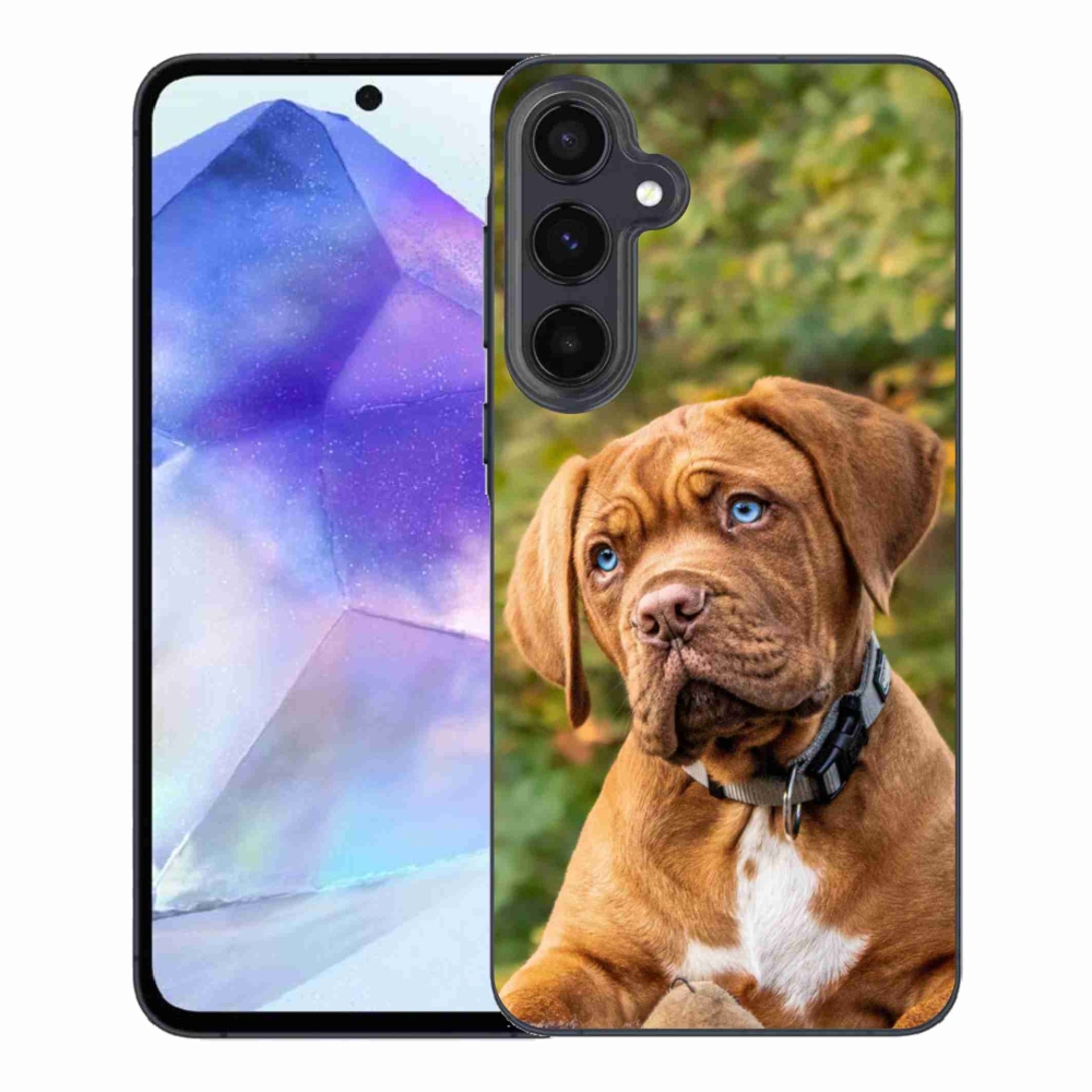 Zselés borítás mmCase Samsung Galaxy A55 5G - kölyökkutyakékhez
