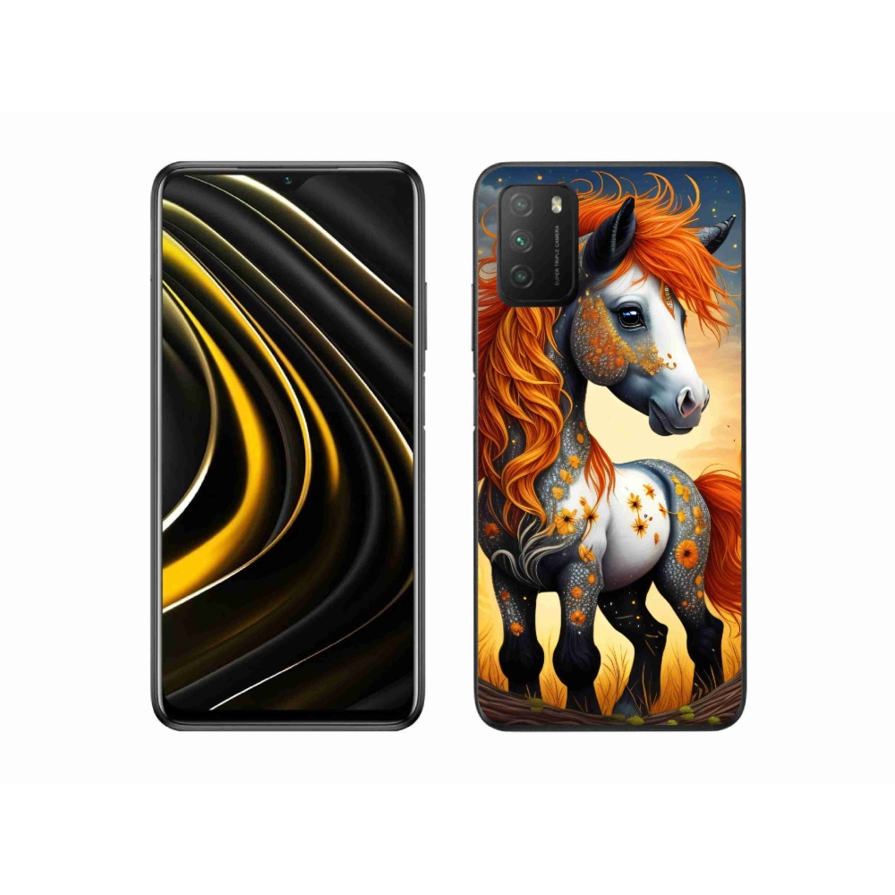 Gél borítás mmCase a Xiaomi Poco M3-hoz - színes póni