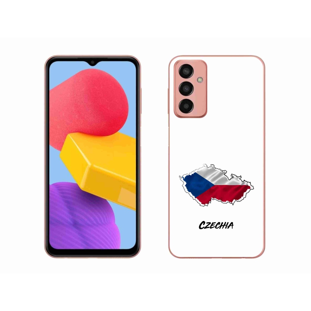 Gél borító mmCase Samsung Galaxy M13 - Csehország fehér háttérrel