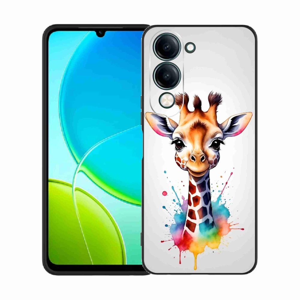 Zselés borítás mmCase a Vivo Y29s 5G-hez - zsiráf 1