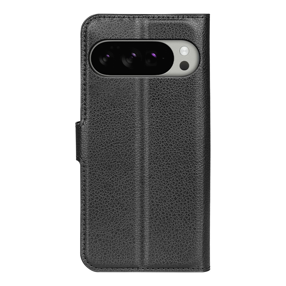 Litchi könyv tok Google Pixel 10 Pro XL-hez - fekete