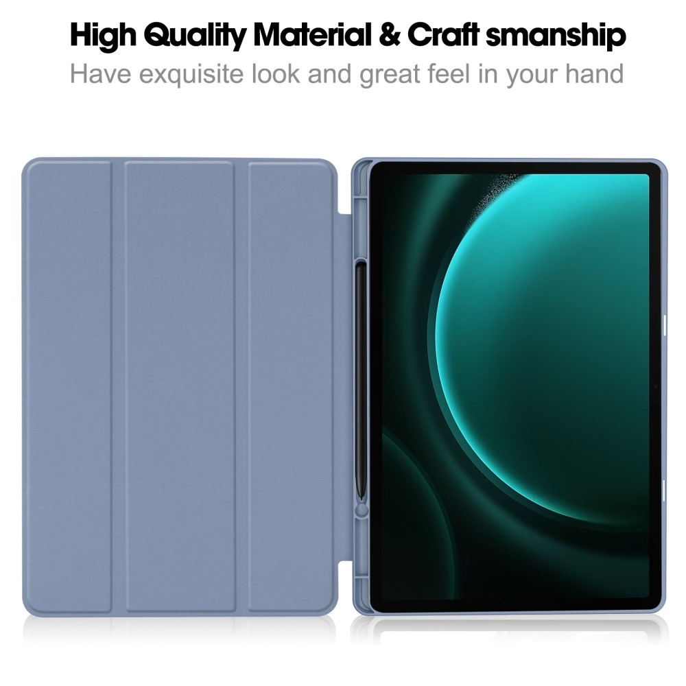 Intelligens záró tok Samsung Galaxy Tab S9 FE+ készülékhez - lila