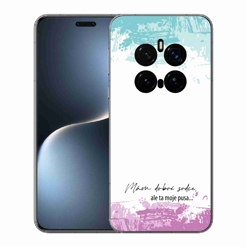 Gél borító mmCase a Honor Magic 7 Pro 5G készülékhez - vicces szöveg 3 fehér háttérrel