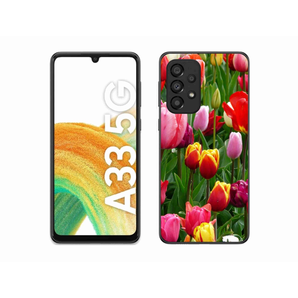 Zselés borítás mmCase Samsung Galaxy A33 5G - tulipánok