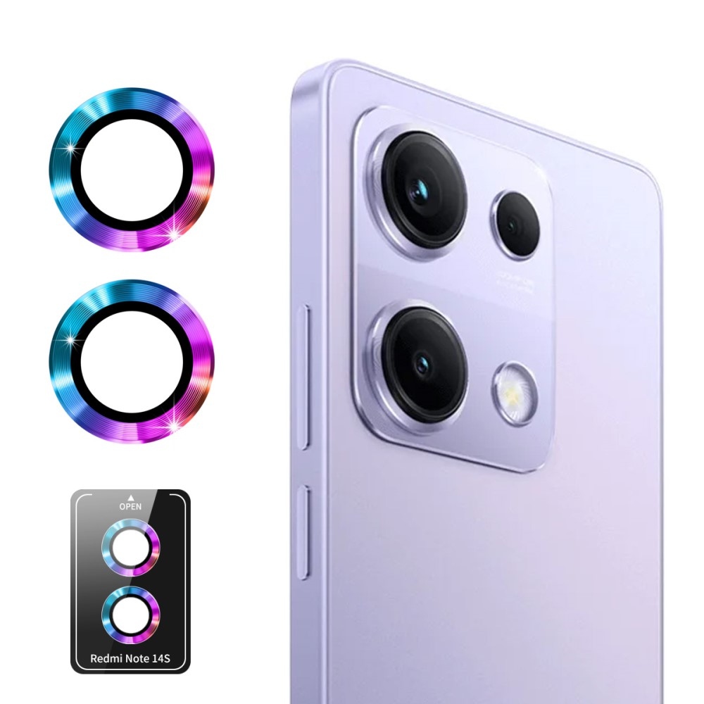 ENK Fém kamera lencse üveg Xiaomi Redmi Note 14S (különálló üveg) - színes