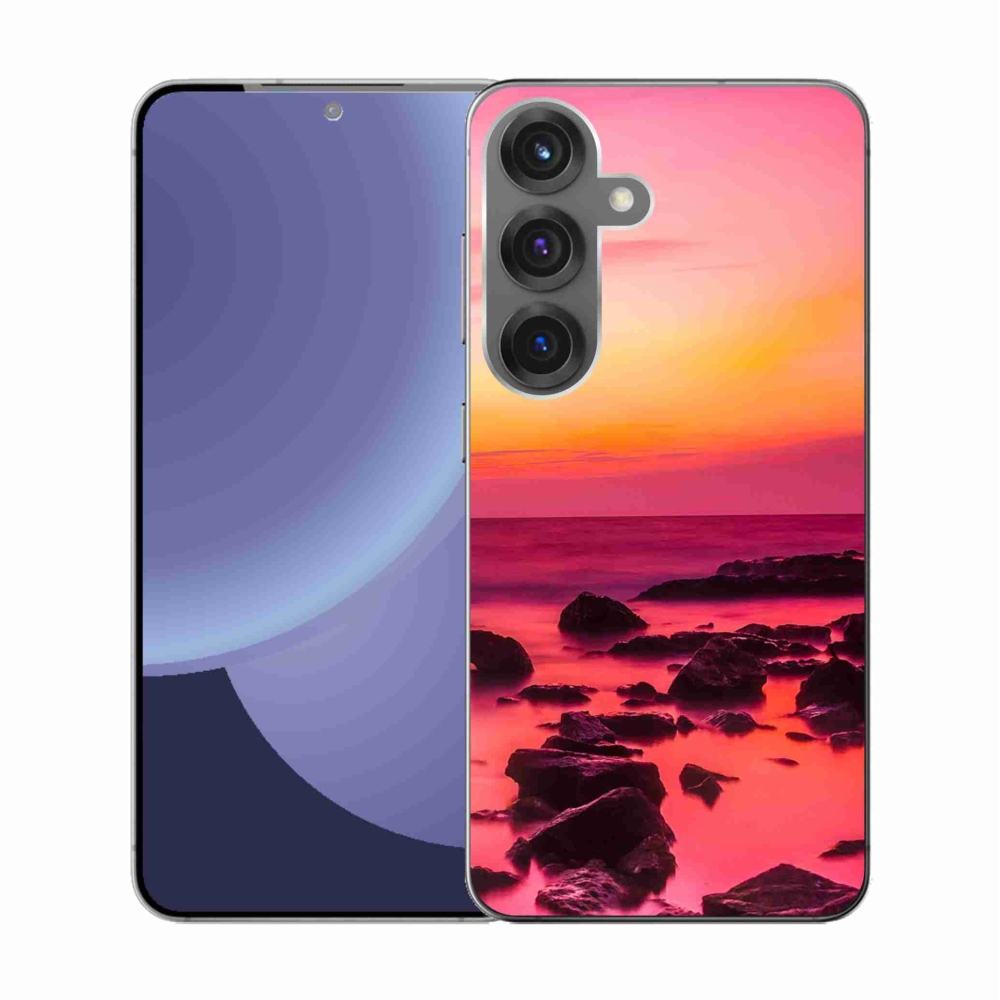 Gél borítás mmCase Samsung Galaxy S25 készülékhez - tenger és ragyogás