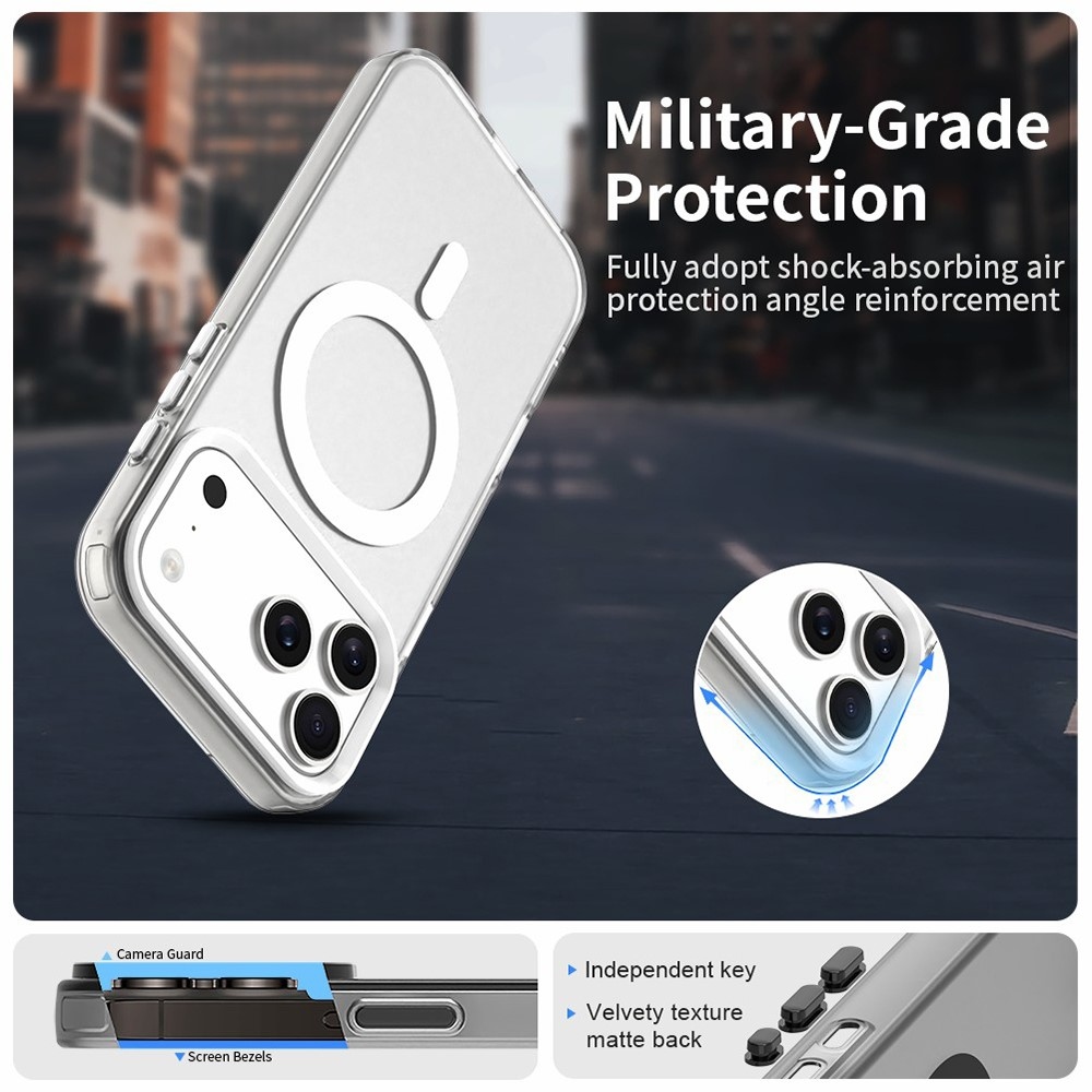 Candy zselés tok MagSafe-val iPhone 17 Pro készülékhez - fehér