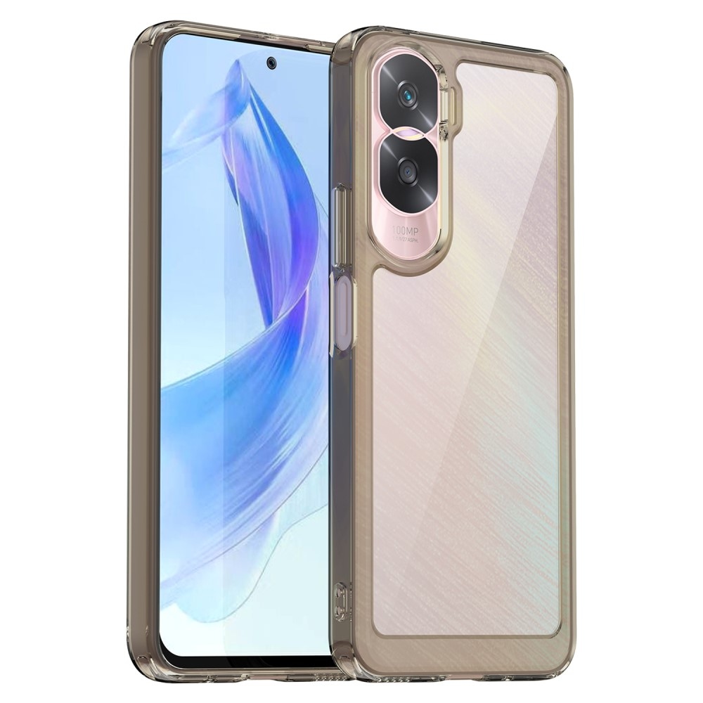 Gél tok fix hátlappal Honor 90 Lite készülékhez - szürke