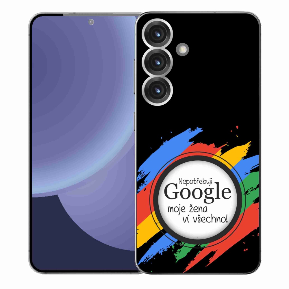 Gél borító mmCase Samsung Galaxy S25+ - a nő mindent tud fekete háttérrel