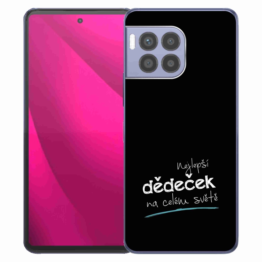 Gél borító mmCase a T-Mobile T Phone 2 Pro - legjobb nagypapa 3 fekete háttérrel