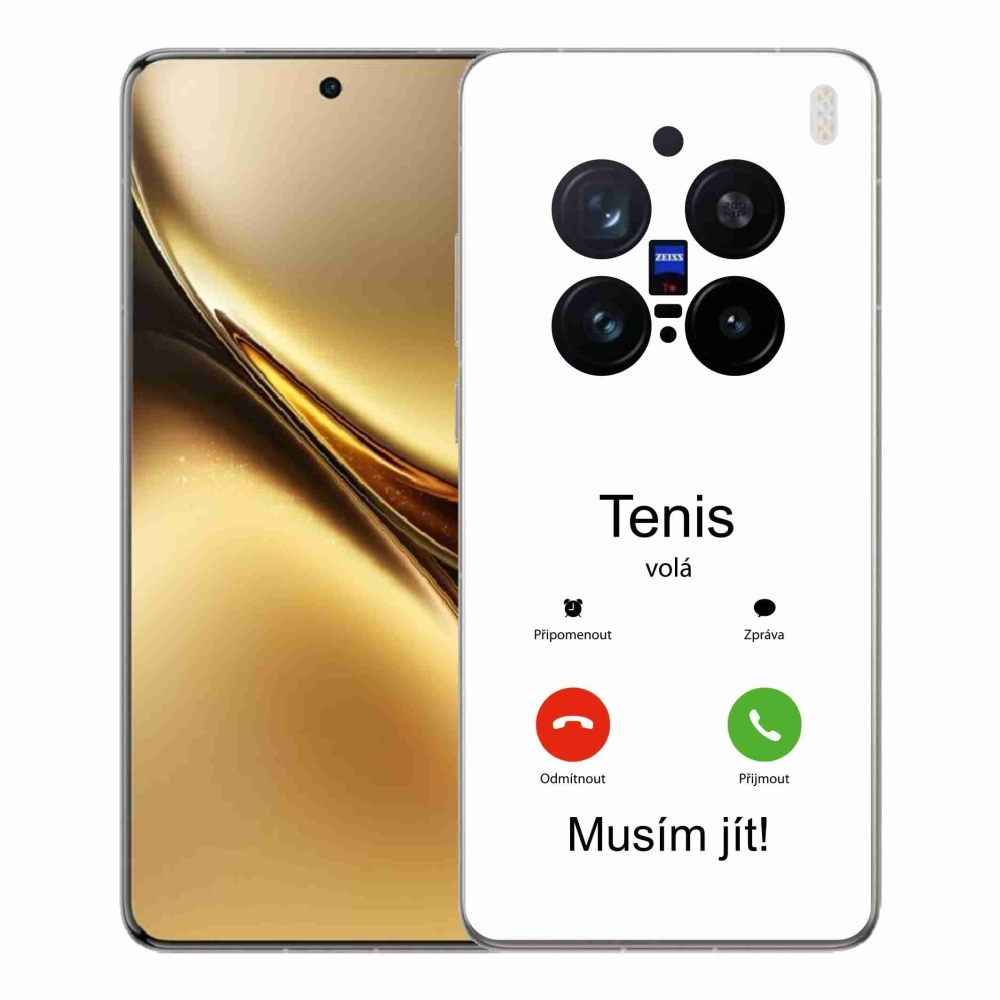 Gél borítás mmCase a Vivo X200 Pro 5G-n - teniszhívások fehér háttérrel