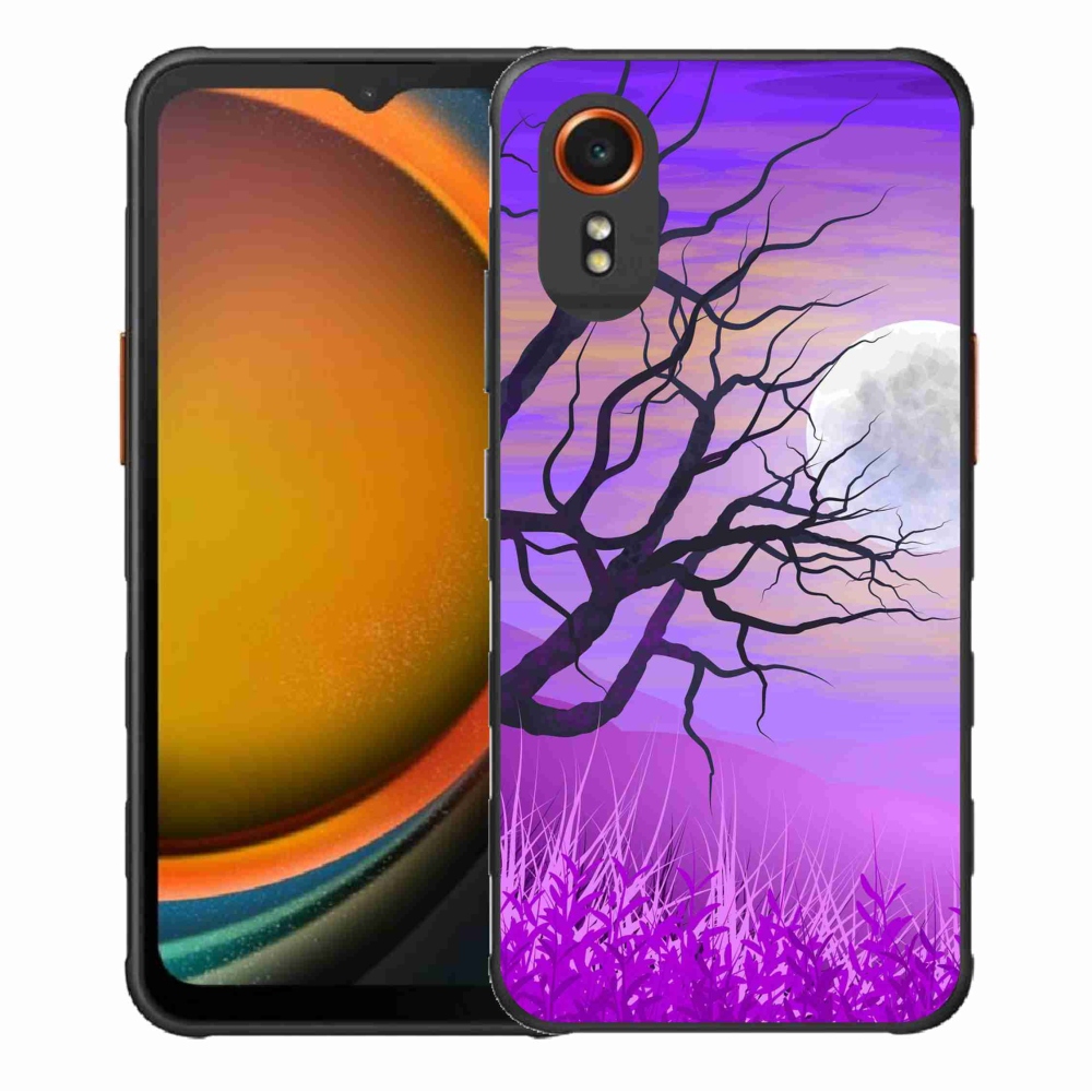 Gél tok mmCase a Samsung Galaxy Xcover 7 készülékhez - rajzfilmes kidőlt fa