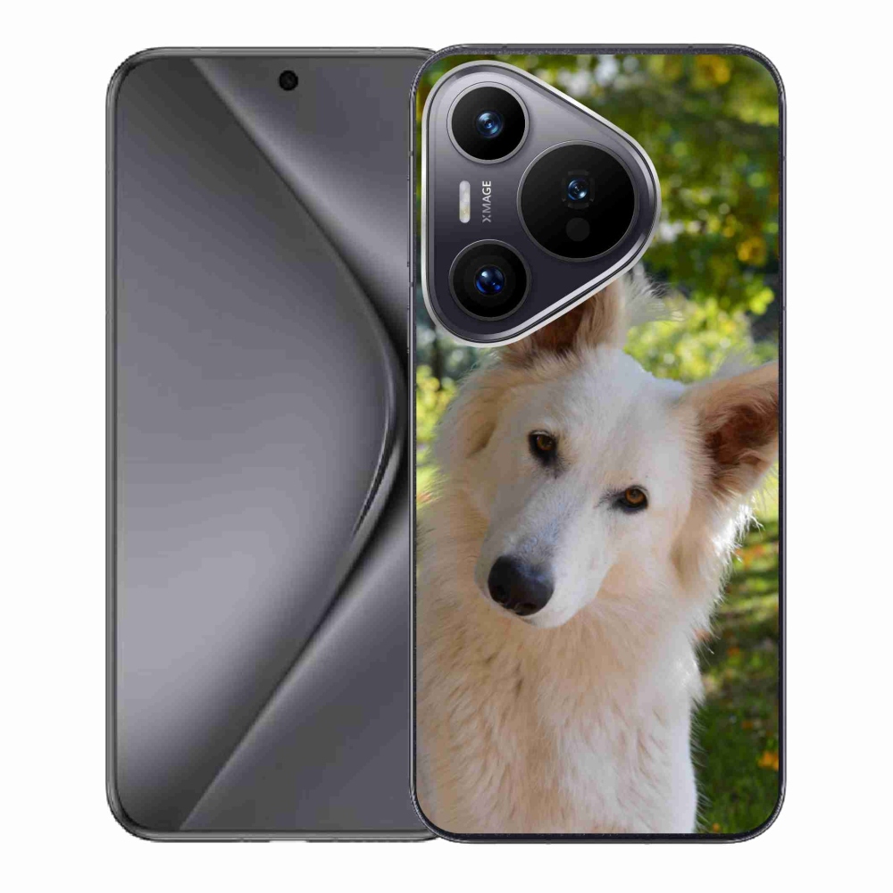 Gél borító mmCase a Huawei Pura 70-hez - fehér svájci juhász 1