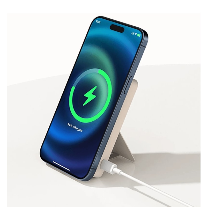 Xiaomi mágneses powerbank 6000mAh bézs színű