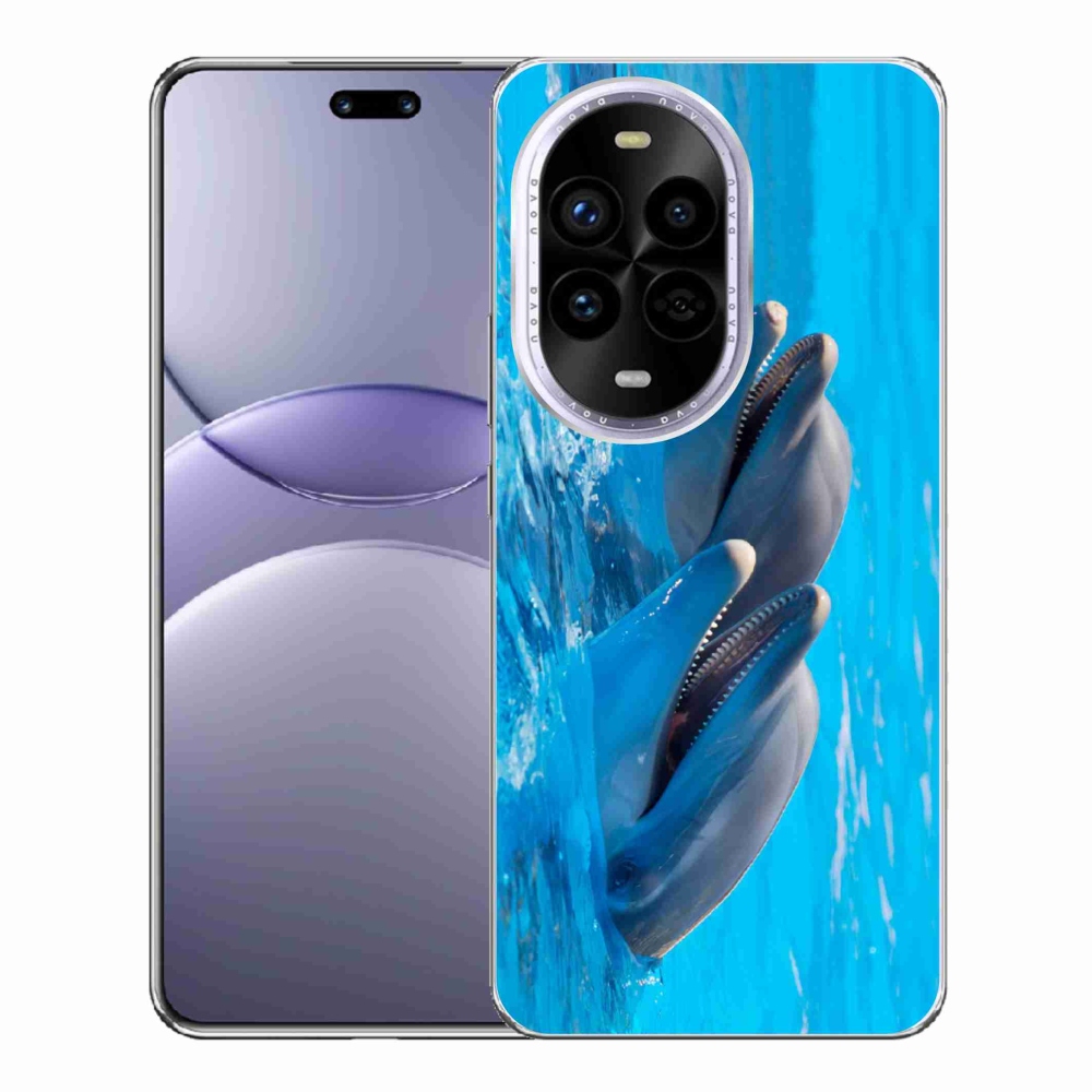 Gél borítás mmCase a Huawei Nova 13 Pro 5G-n - delfinek