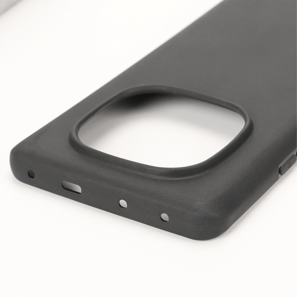 Matt zselés tok Xiaomi Redmi Note 14 Pro 5G/Poco X7 5G - fekete