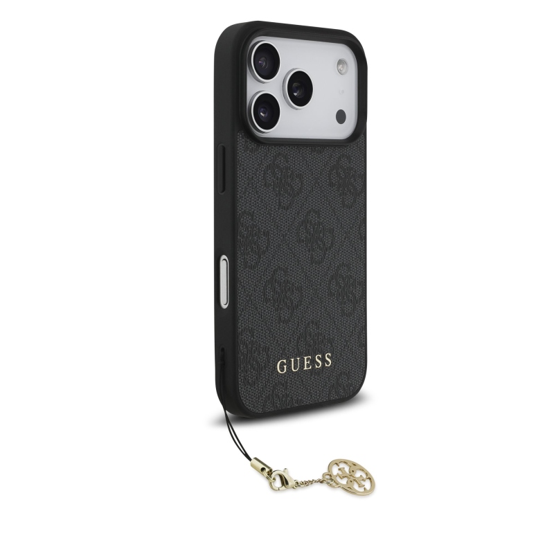 Guess 4G Charm hátlap iPhone 17 Pro készülékhez Tone on Tone szürke