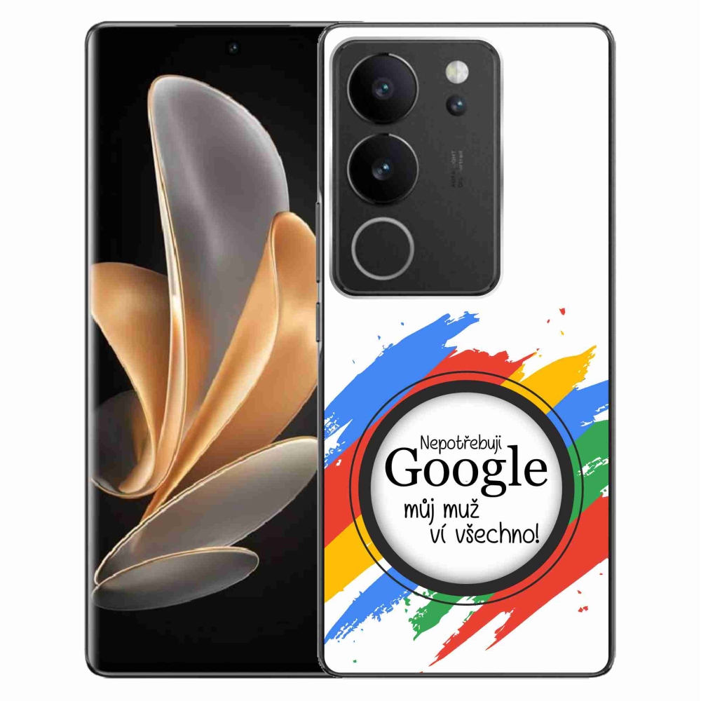 Gélburkolat mmCase a Vivo V29 5G-n - az ember tudja, hogy minden fehér háttér