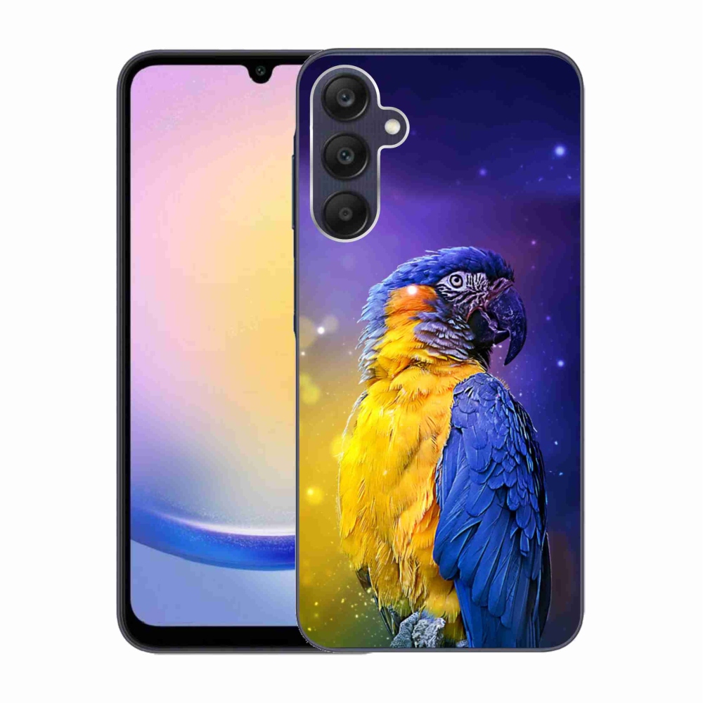 Gél tok mmCase a Samsung Galaxy A25 5G készülékhez - papagáj ara 1