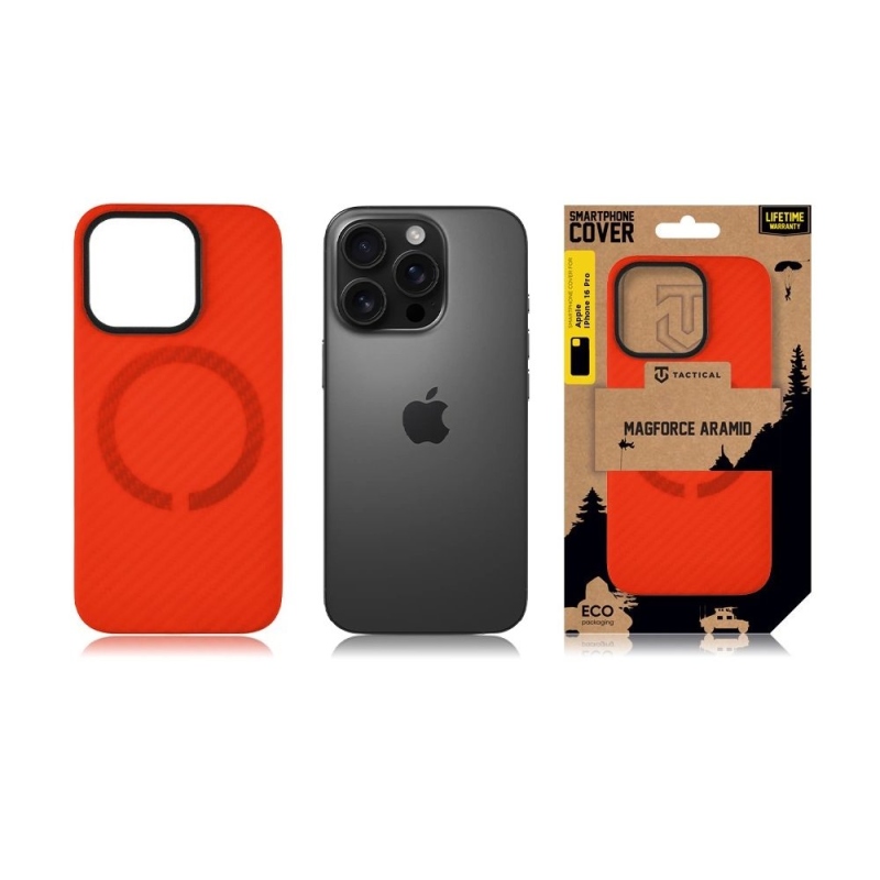 Taktikai MagForce Aramid Bloody Mary Limited Edition borító az Apple iPhone 16 Pro készülékhez
