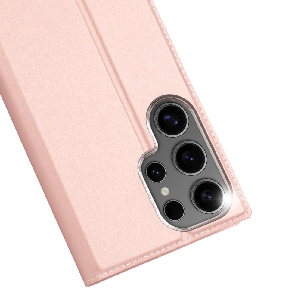 DUX könyvtáska Samsung Galaxy S25 Ultra készülékhez - rózsaarany