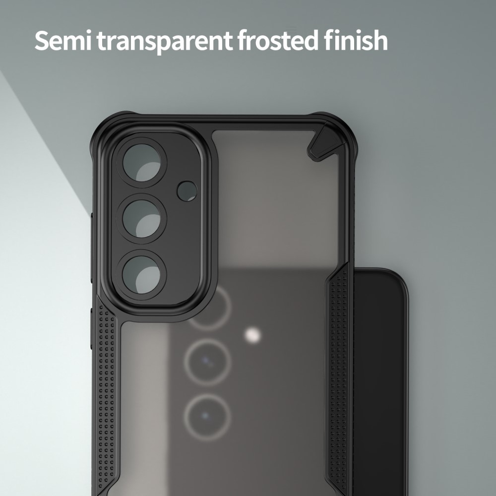 Fagyasztott, tartós borítás Samsung Galaxy S25+ készülékhez - fekete