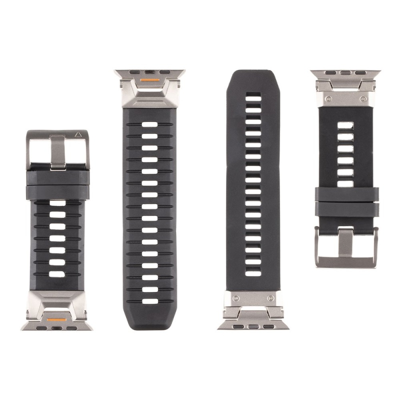 Taktikai strapabíró szalag Apple Watch Ultra Black órához