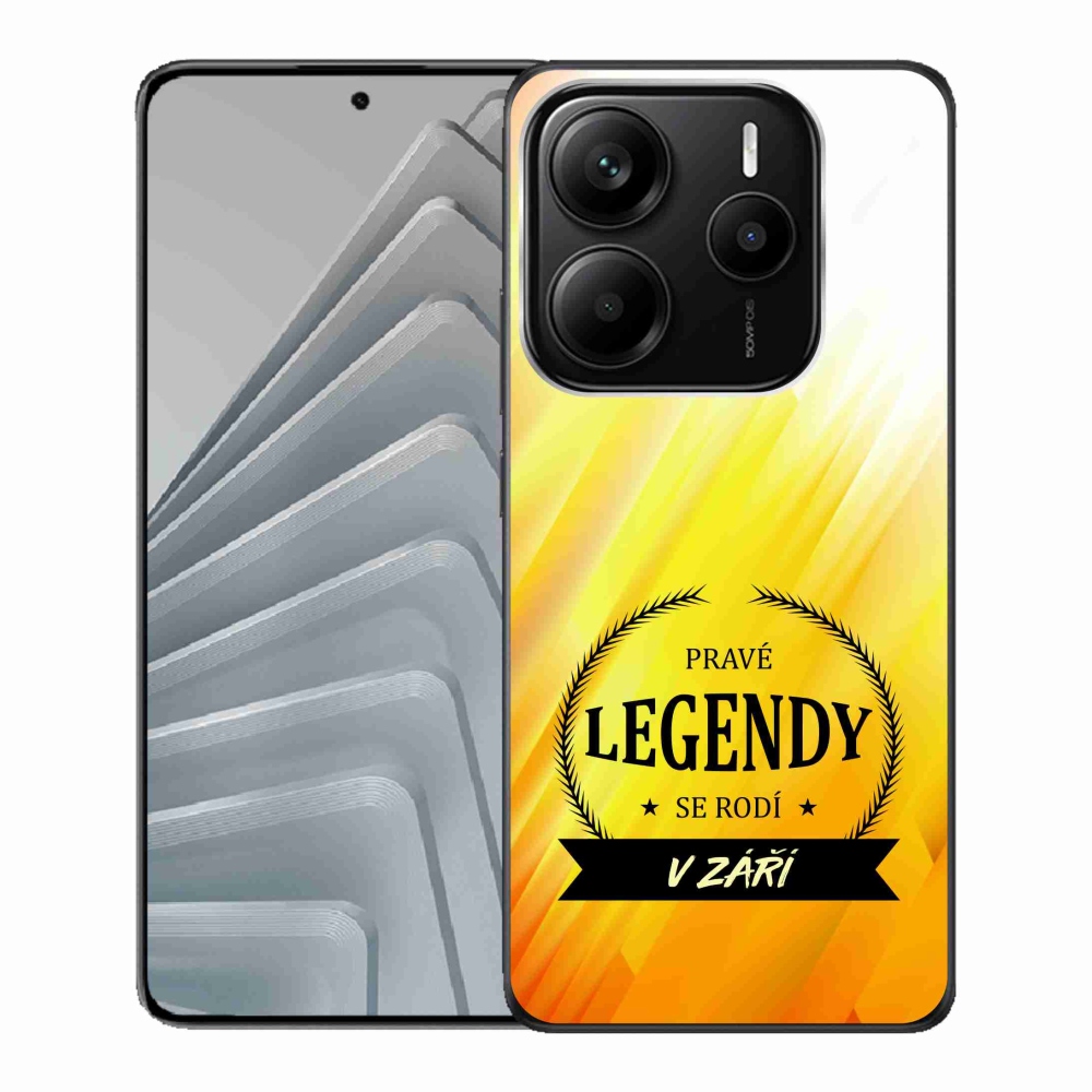 Gél borítás mmCase a Xiaomi Redmi Note 14 5G - Legendák szeptemberben sárga háttérrel