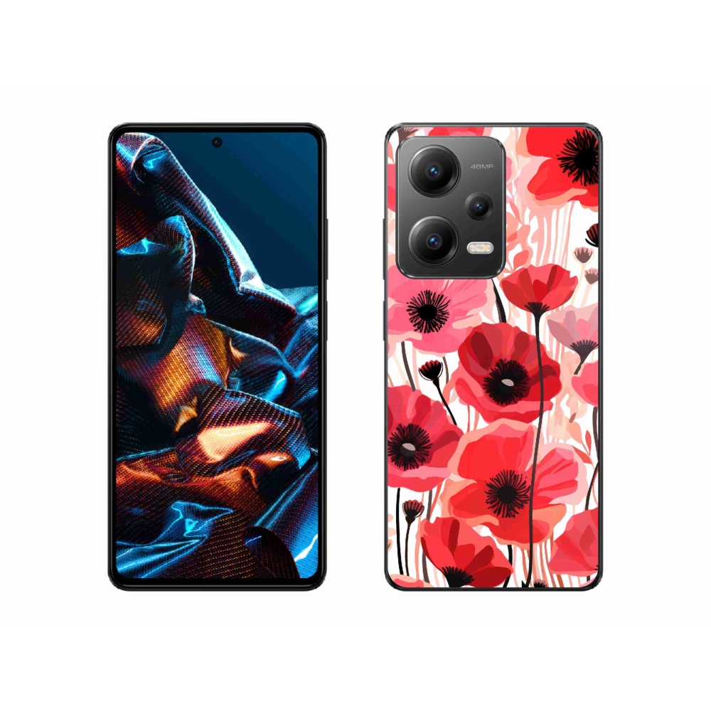Gél borítás mmCase a Xiaomi Redmi Note 12 Pro 5G-hez - mákos 1