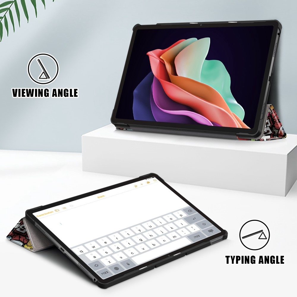 Patte intelligens záró tok Lenovo Tab P11 (2. Gen) - graffiti