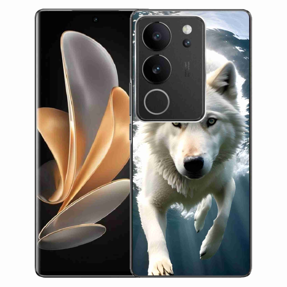 Gél védőburkolat mmCase a Vivo V29 5G-hez - fehér farkas