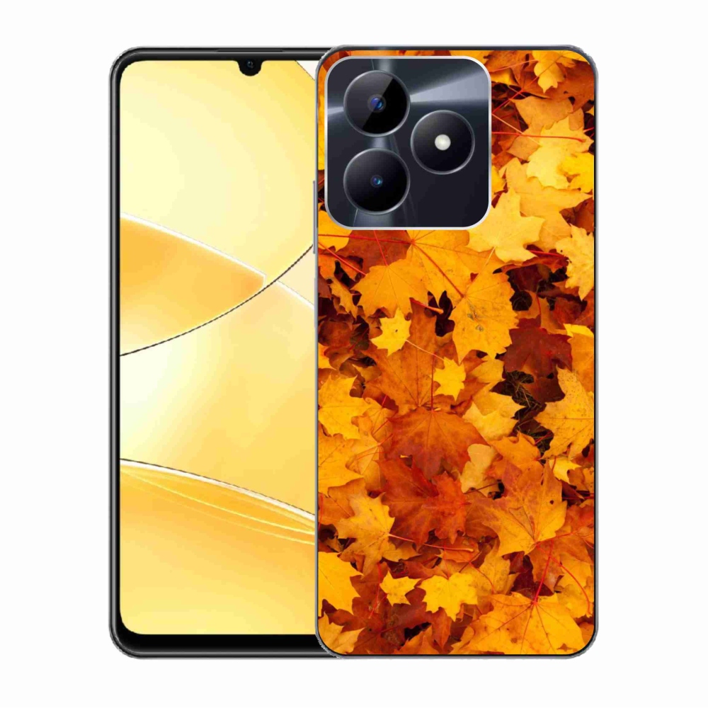 Zselés borító mmCase a Realme C51/C53 készülékhez - juharlevelek