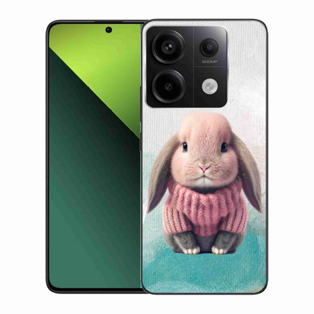 Gél borítás mmCase a Xiaomi Redmi Note 13 Pro 5G/Poco X6 5G számára - nyúl pulóverben