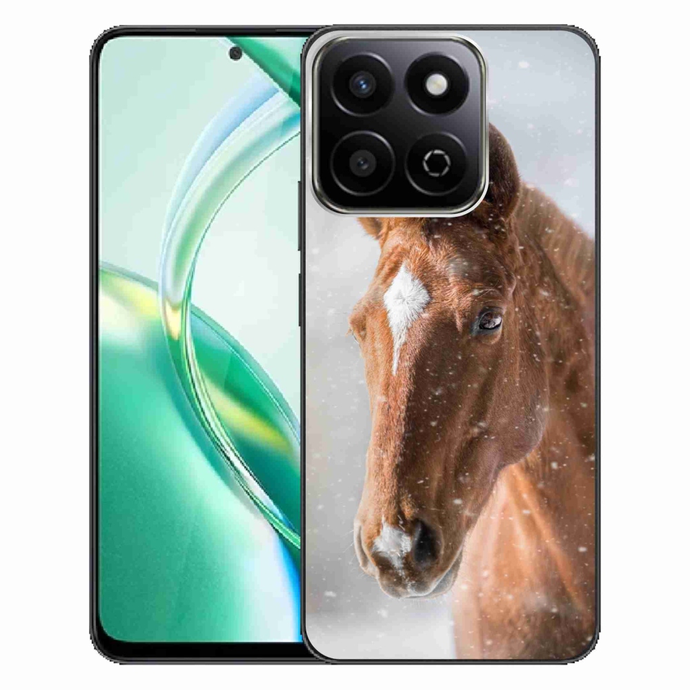 Zselés tok mmCase a Honor 200 Smart 5G készülékhez - barna ló 2