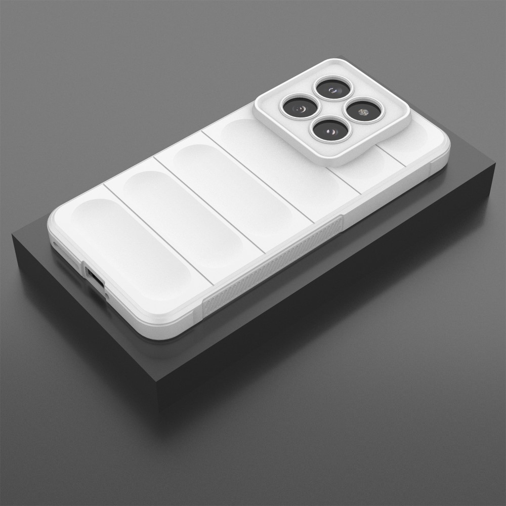 Rugg tartós zselés tok Xiaomi 14 Pro-hoz - fehér