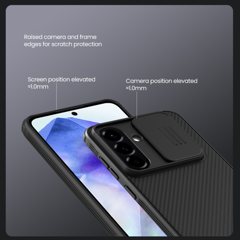 Nillkin CamShield PRO mágneses hátlap Samsung Galaxy A56 5G fekete