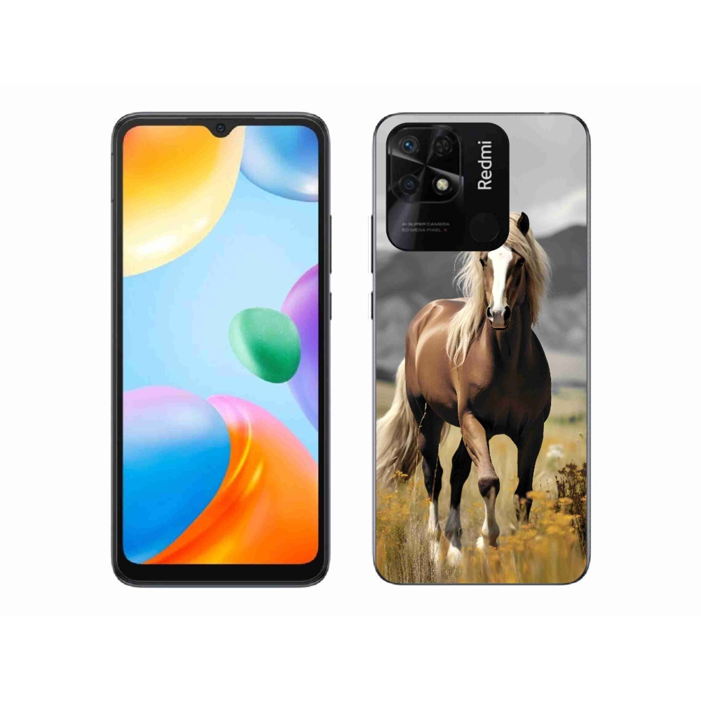 Gél borítás mmCase a Xiaomi Redmi 10C-hez - barna ló 1