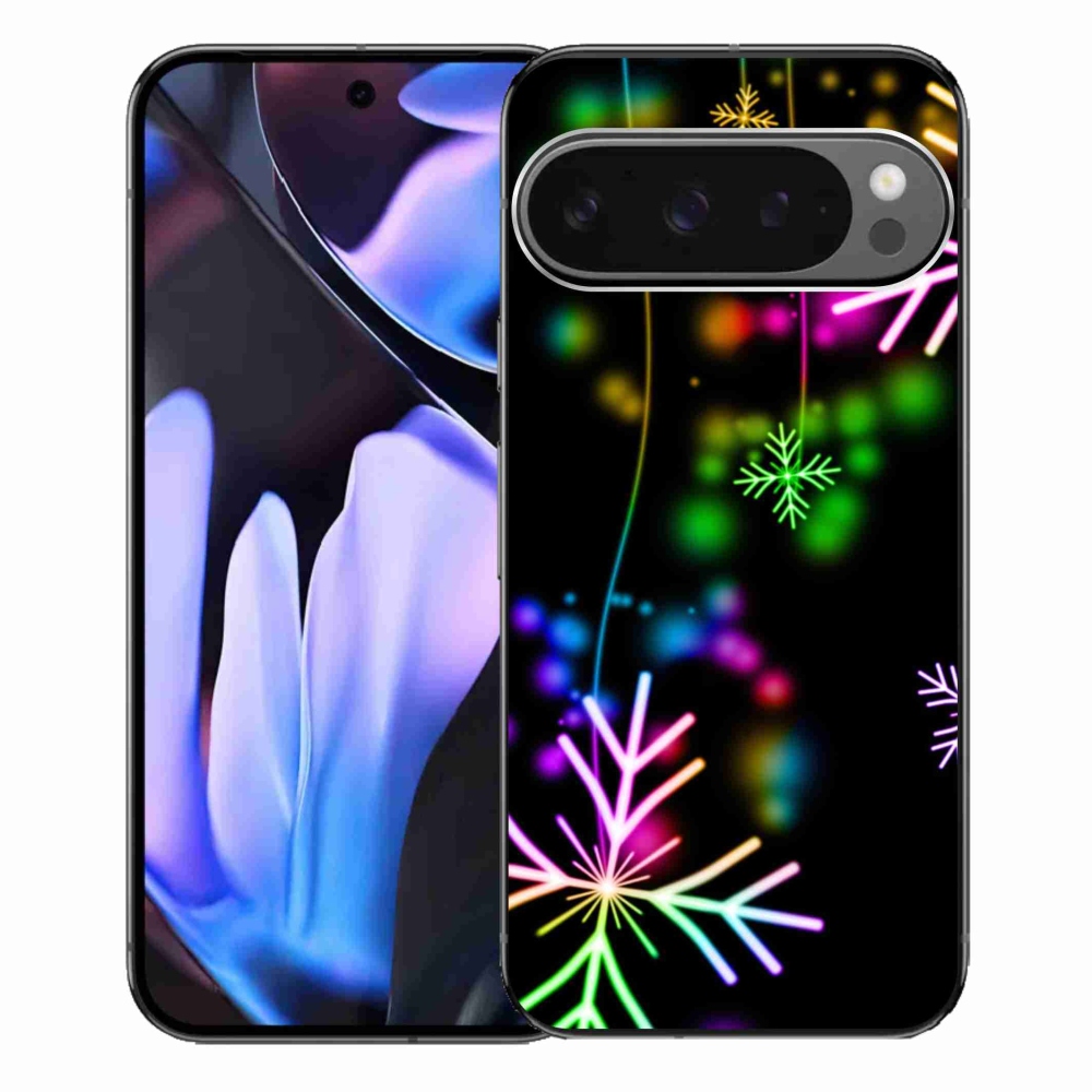 Zselés borítás mmCase a Google Pixel 9 Pro XL-hez - színes pelyhekkel