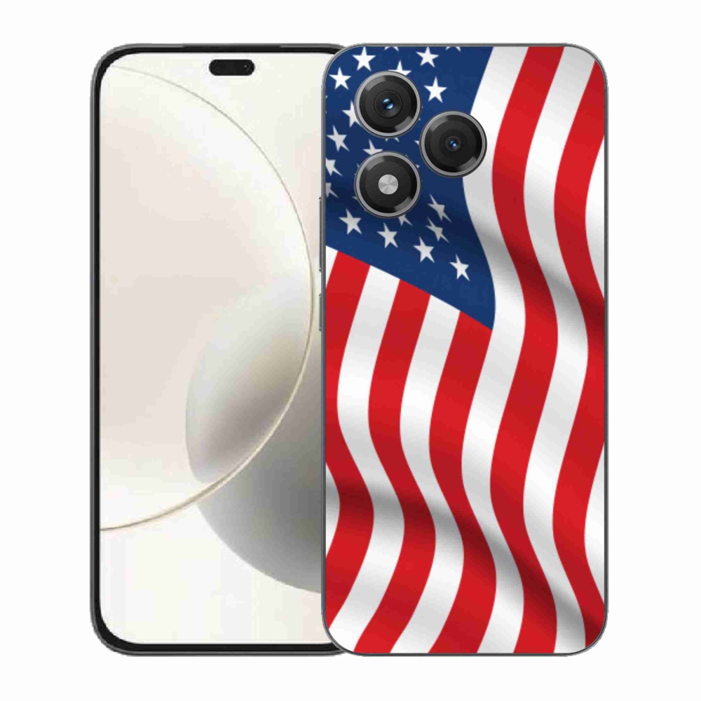 Zselés borítás mmCase a Honor 400 Lite készülékhez - amerikai zászló