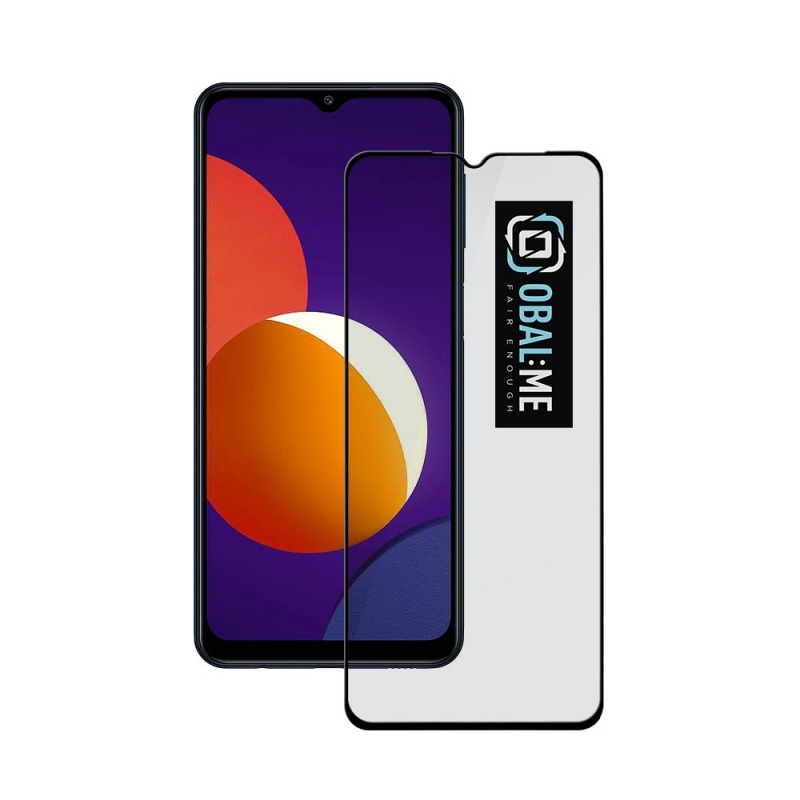 CSOMAG:ME 5D edzett üveg Samsung Galaxy M12/A32 5G/A12/A12/A02s Fekete