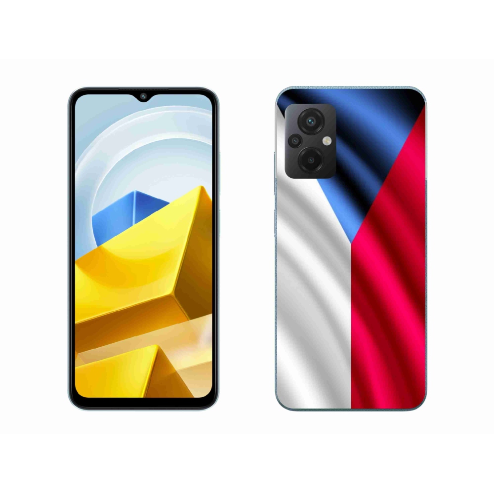 Gél borítás mmCase a Xiaomi Poco M5 4G számára - cseh zászló