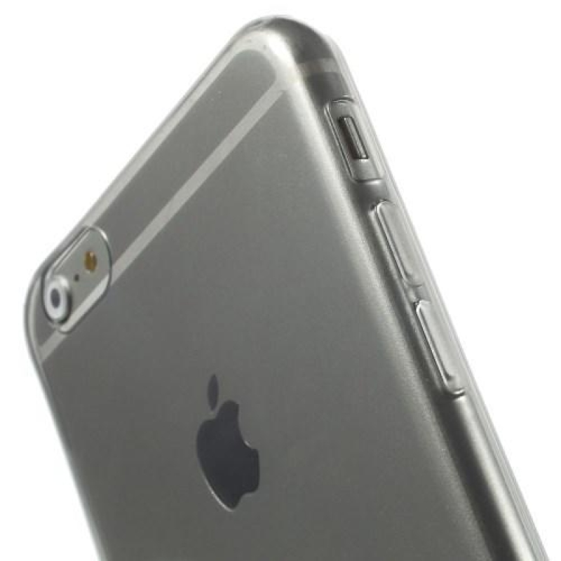Ultravékony, fényes zselés tok iPhone 6 Plus és 6s Plus készülékhez - szürke