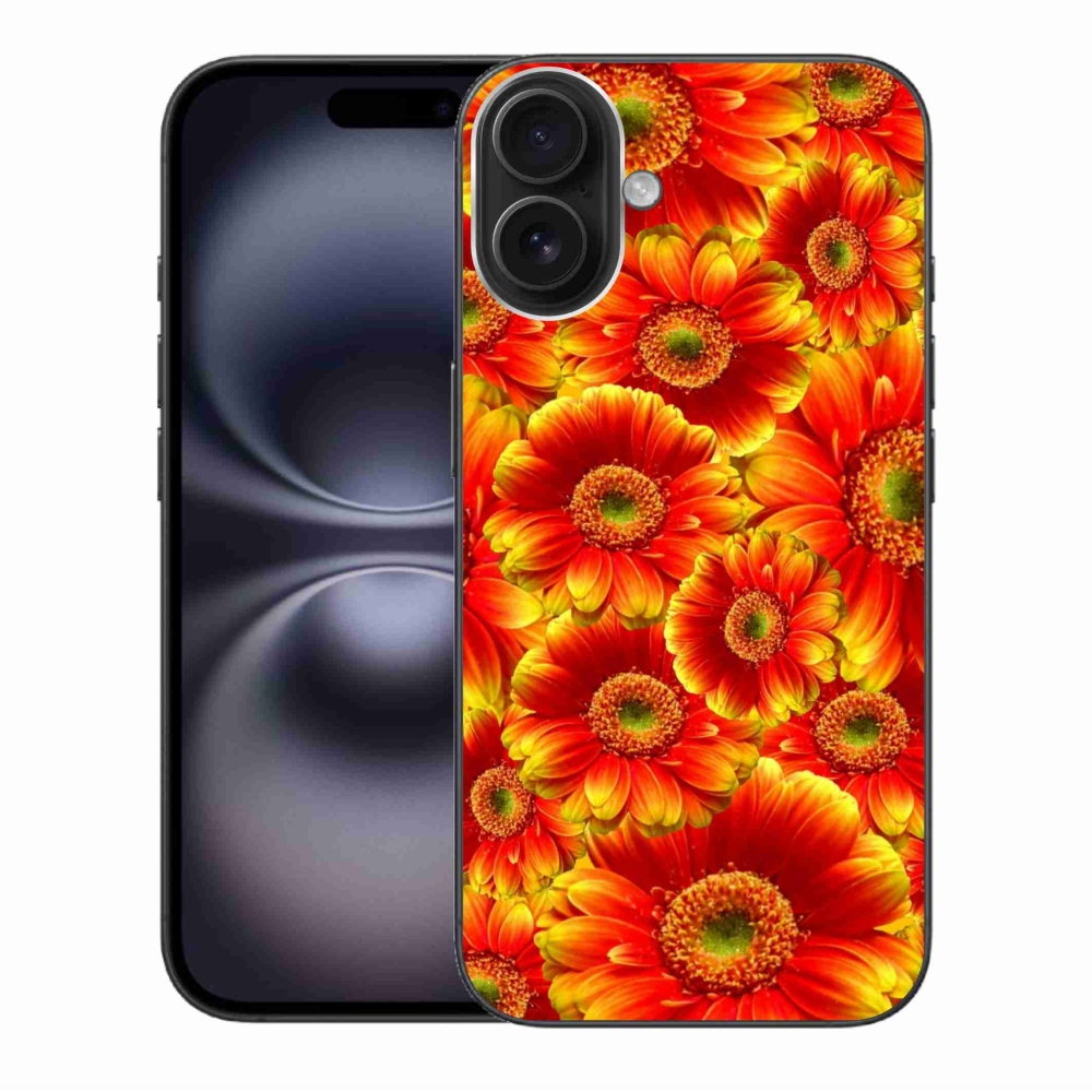 Gél borítás mmCase iPhone 16 Plus készülékhez - gerbera 1