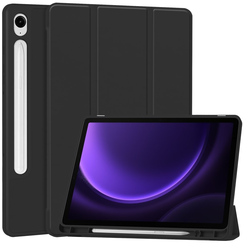 Intelligens záró tok Samsung Galaxy Tab S9 FE/Tab S10 FE készülékhez - fekete