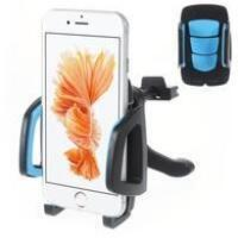Univerzális ventilátoros autós tartó mobiltelefonokhoz - kék
