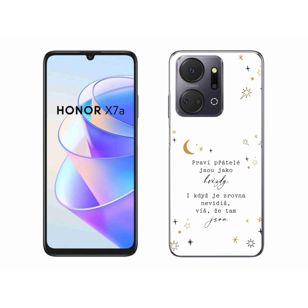 Zselés borítás mmCase a Honor X7a számára - idézem 6 fehér háttér