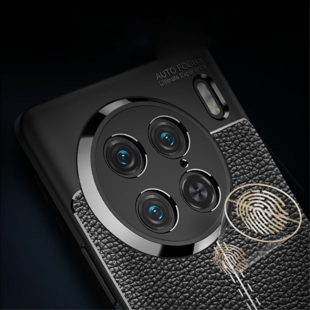Litchi tartós zselés tok a Vivo X90 Pro készülékhez - fekete